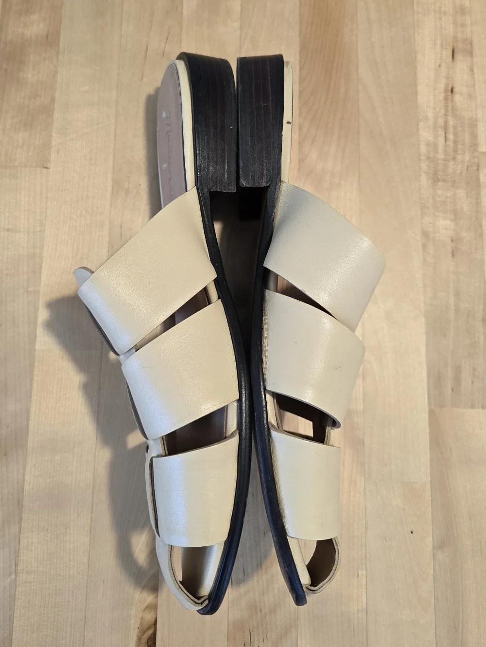 Madewell The Dixson Fisherman Mule Buttered Scone Size 9 - Picture 6 of 9